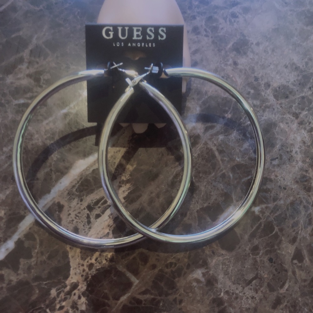 Guess hoop earrings